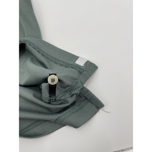 Ministry Of Supply Apollo Mens Polo Shirt Small Green Sustainable Breathable - Picture 6 of 8